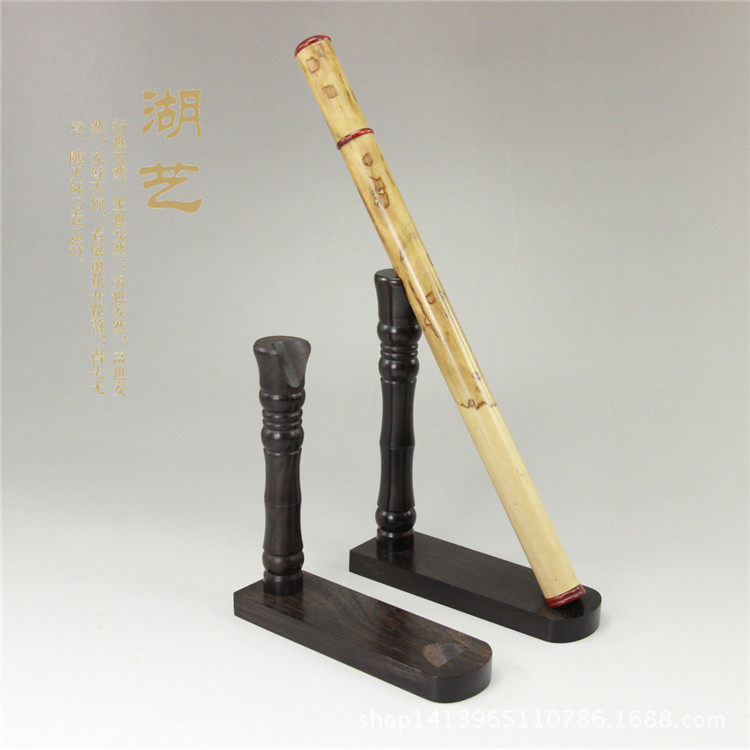 乌木黑檀木香筒架立式支架陈列架香道用具直销