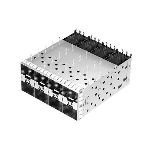 WHSFP15624D009 SFP+ CAGE 2×4压接式白铜弹片式 镀金15U 连接器