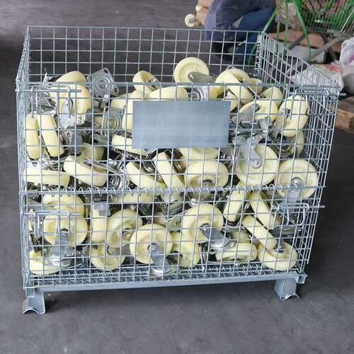 折叠式仓储笼移动笼车蝴蝶笼物流车仓库笼蝴蝶笼铁框工厂 C4