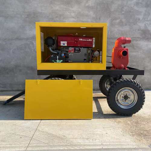柴油机移动小型泵车100方 抗洪排涝牵引式泵车 应急防汛厂家供应