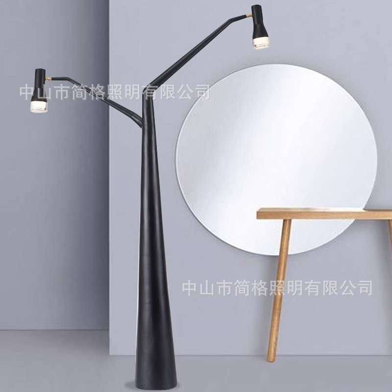北欧轻奢设计师艺术大型书房落地灯创意客厅沙发酒店展厅别墅立灯