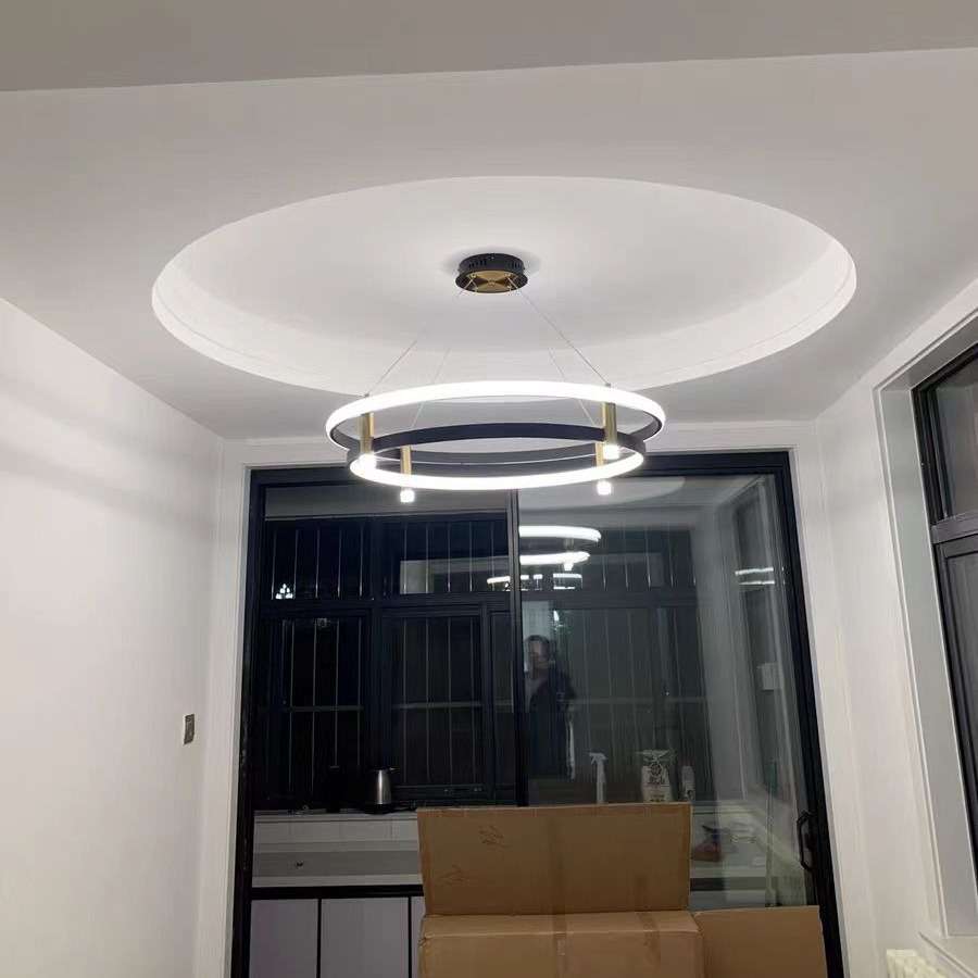 极简圆环客厅吊灯设计师创意北欧现代简约艺术餐厅灯中山家装灯饰