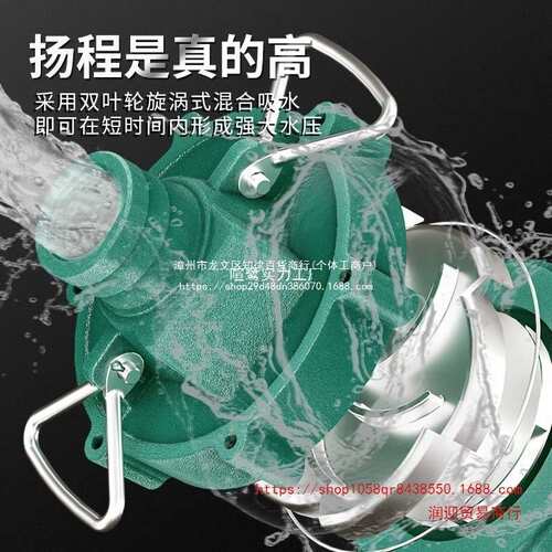 潜水泵220V高扬程高压水泵农用灌溉家用单相380V1寸2寸深井抽水泵
