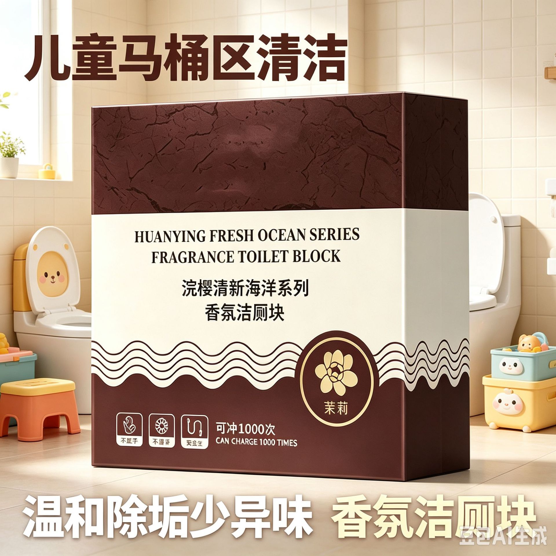 【下单立减50】全新升级去污除垢蓝泡泡洁厕宝马桶清洁剂持久WZ