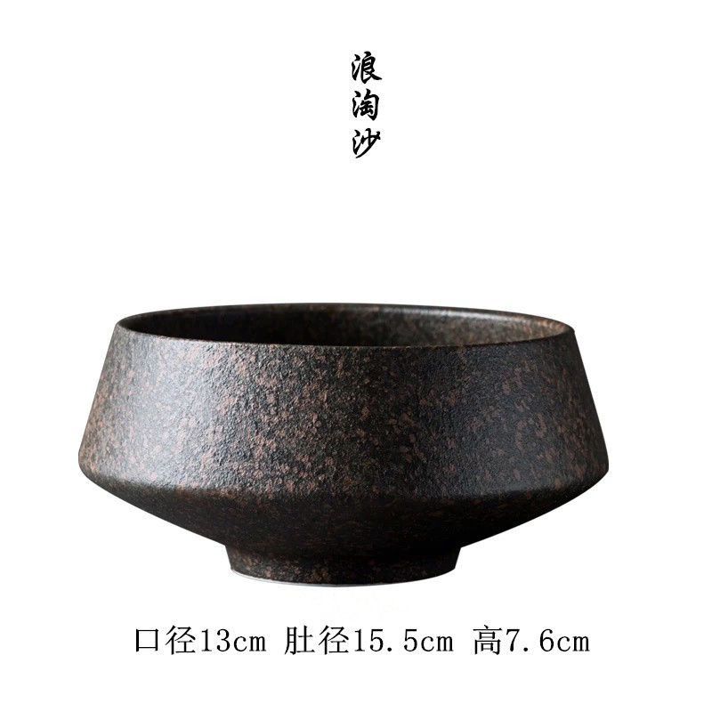 禅意茶席花插花花器供花陶瓷钵型碗花日式花道小原流工具家居摆设