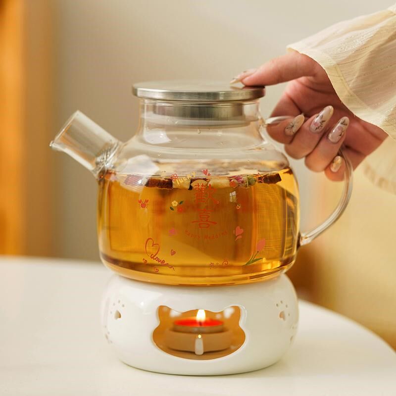 仲夏知己结婚礼物送新人高档花茶壶闺蜜新婚实用大气订婚茶具套装