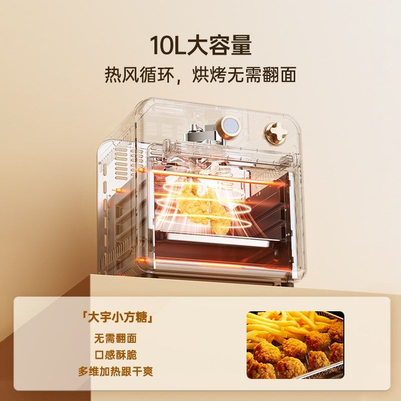 大宇空气炸烤箱多功能家用10L小型迷你电烤箱全自动烘焙政府补贴
