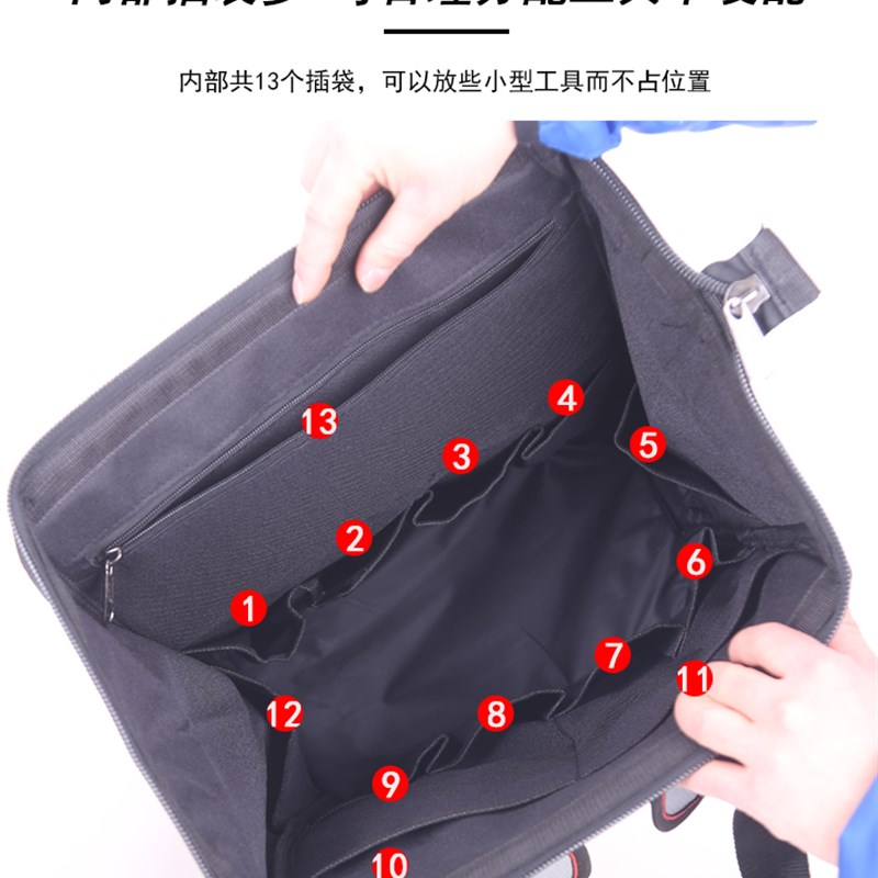 工具包男多功能维修安装背包双肩电工帆布大加厚耐磨电梯维修专用