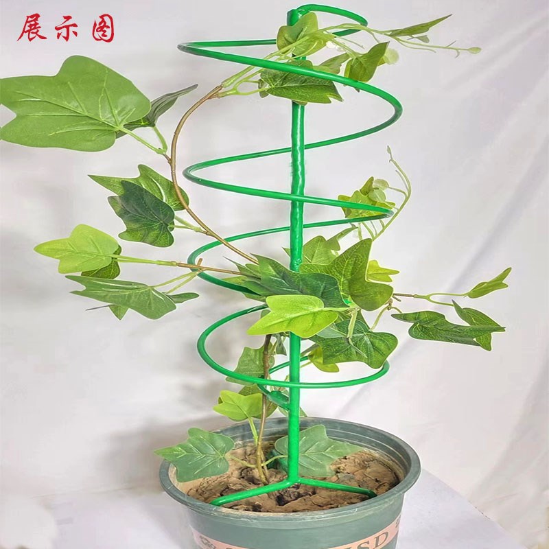龟甲龙爬藤架山乌龟支架绿萝球兰植物架包塑铁艺螺旋式植物花架图片
