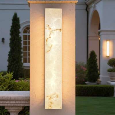 Cross-border simple Chinese LED engineering marble wall lamp
