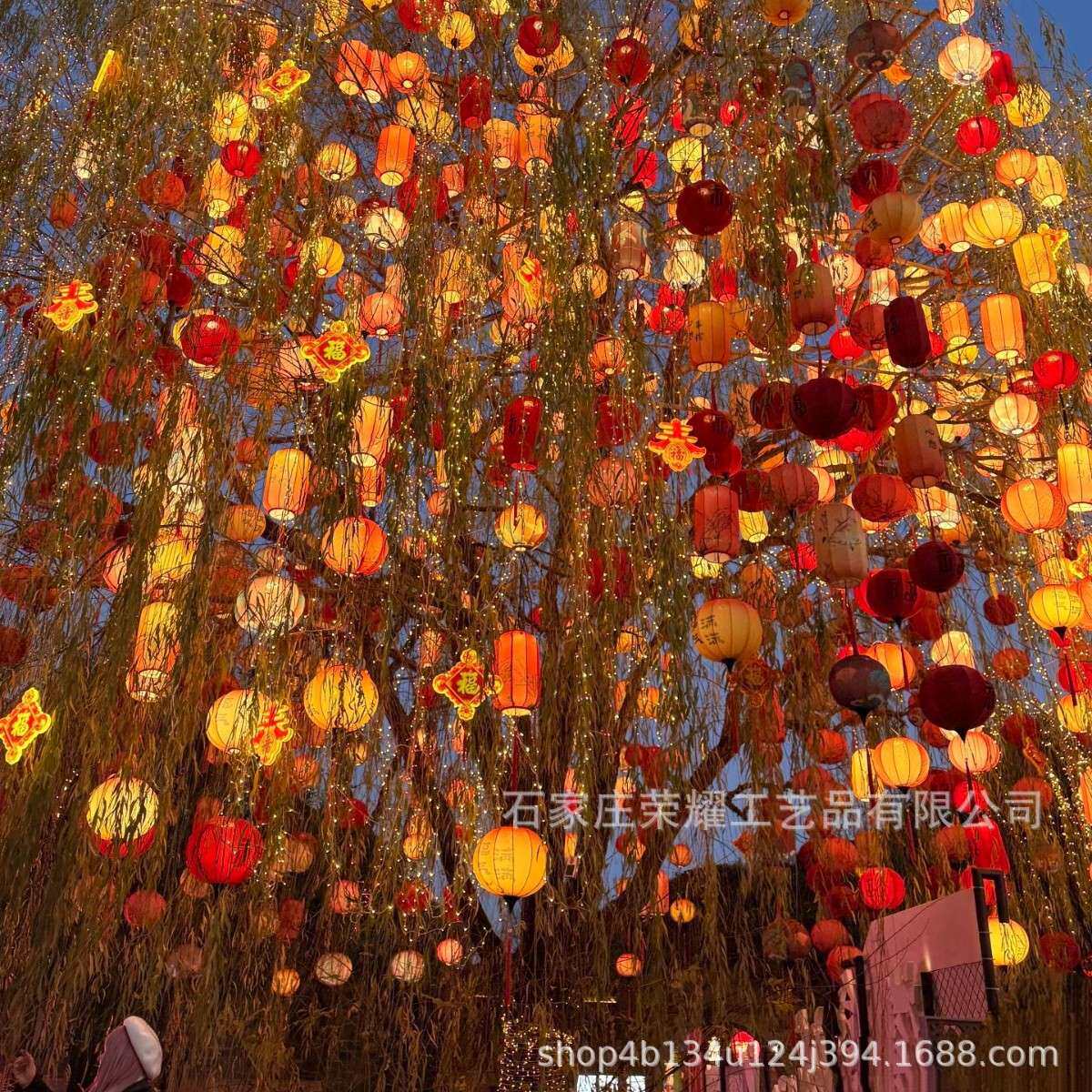 新年灯笼户外防水防晒氛围灯活动场景亮化装饰灯树木挂件节日彩灯