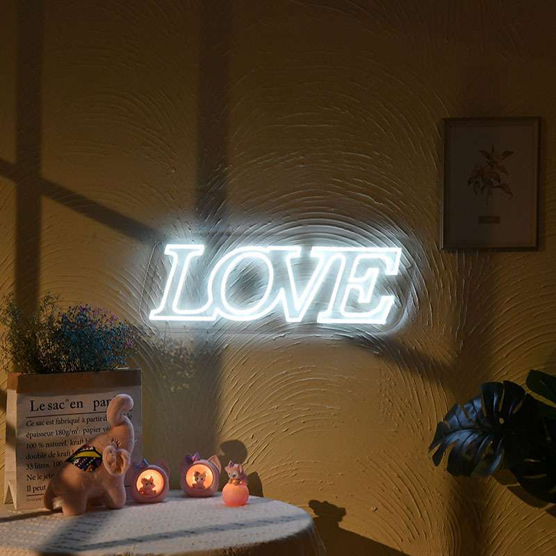 求婚告白表白浪漫惊喜LOVE字母灯英文led霓虹灯字母布置创意装饰