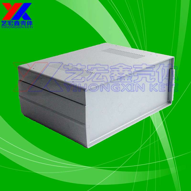 灰色塑料机箱 塑胶模具 控制器外壳加工 仪器仪表外壳开孔9-49
