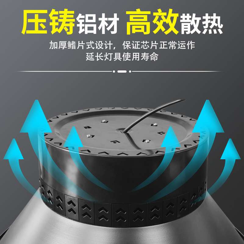 亚明LED室内厂房车间仓库超亮工矿吊灯体育馆车库天棚工矿吊灯