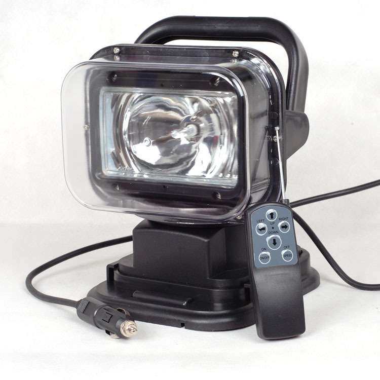LED氙气HID遥控探照灯汽车监狱船用户外强光照明灯车顶旋转1224v