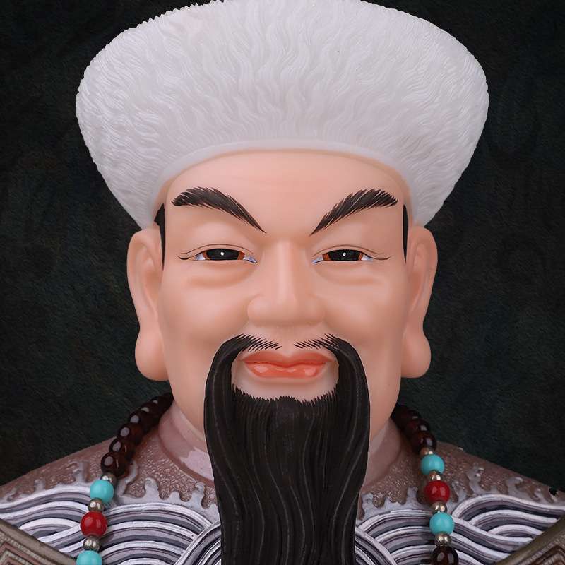 胡三太爷胡三太奶像东北四大家族胡黄常蟒堂口仿汉白玉神像