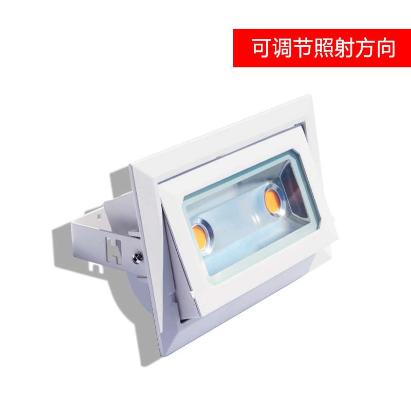 30W铝制矿灯矩形双LED天花灯COB晶元芯片厂家直销生鲜专用商用