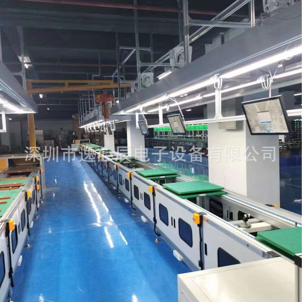 潍城全案设计丝网滑板生产线顶升移载返板升降旋转式工装线