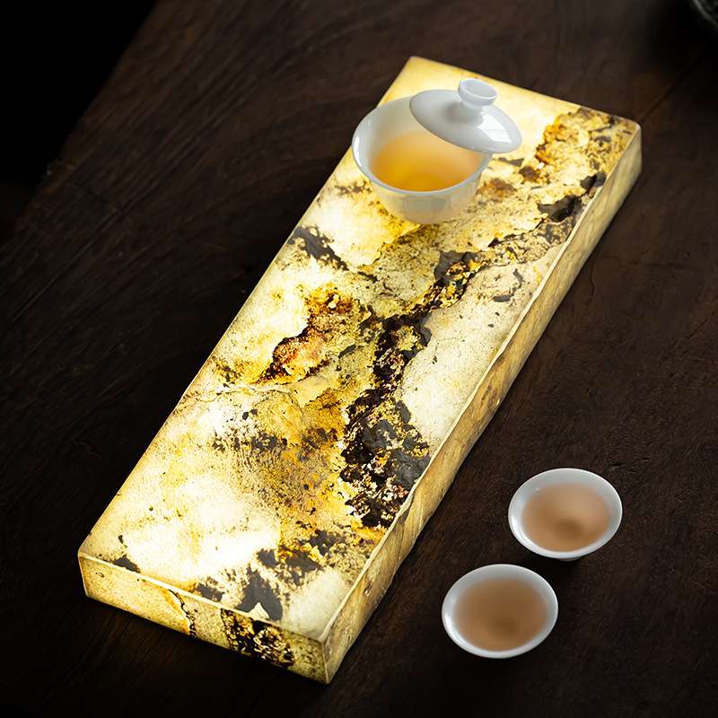 亚克力茶盘灯干泡盘茶室氛围灯茶台茶具茶盘配件禅意方形装饰摆件