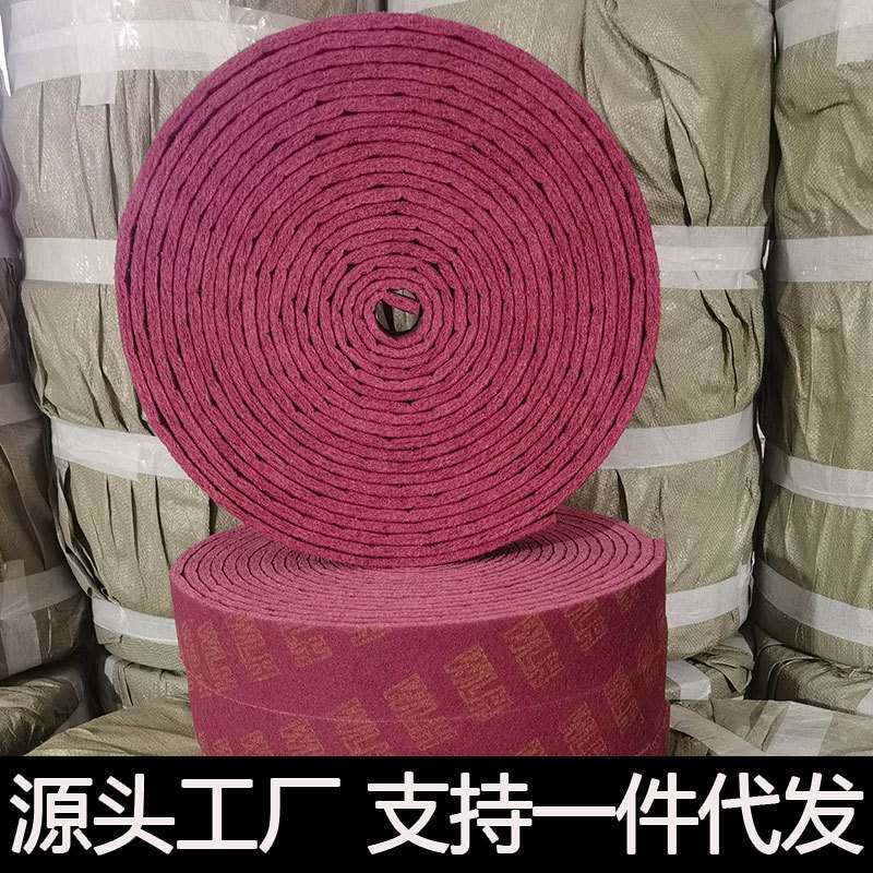 百洁布加厚不伤锅红卷 不锈钢除锈布 金刚砂百洁布 菜瓜布摆地摊