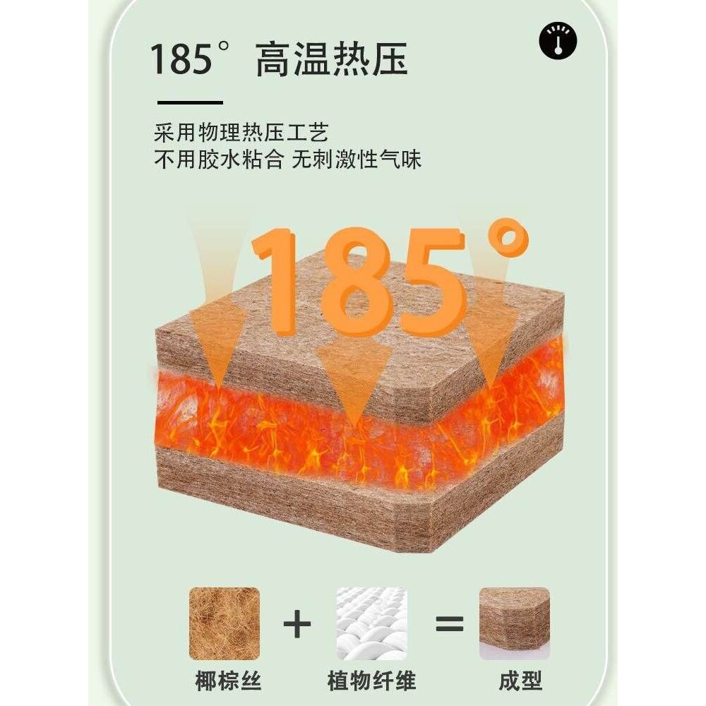 可订天然椰棕床垫2米乘2米/2米乘2米2等加大尺寸棕榈床垫新品