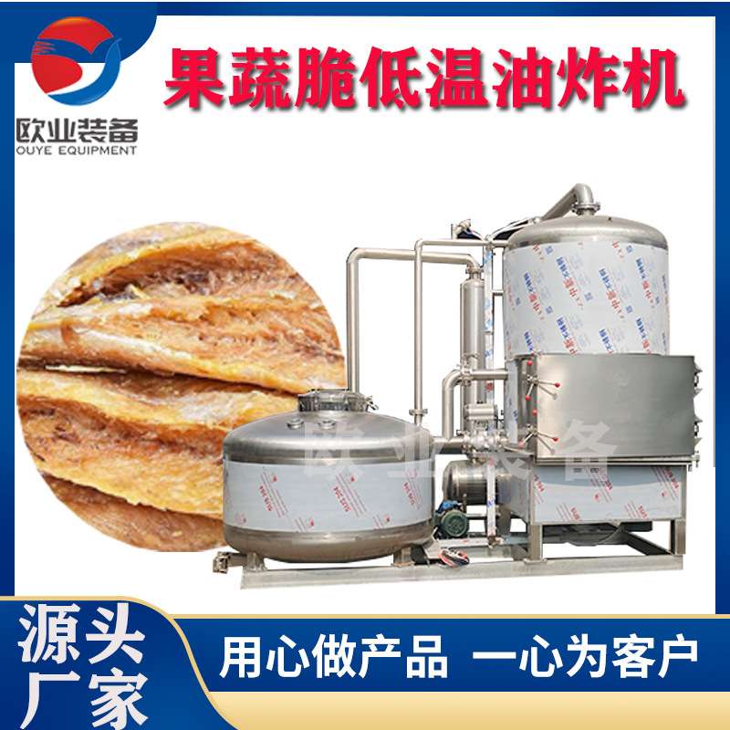 黄桃干真空油炸生产线 豌豆脆加工设备 果蔬脆片低温油炸设备