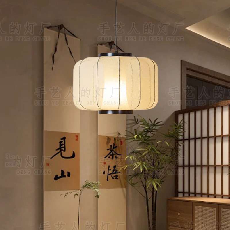 新中式禅意中国风餐厅吧台吊灯民宿客厅创意饭店复古茶室日式灯笼