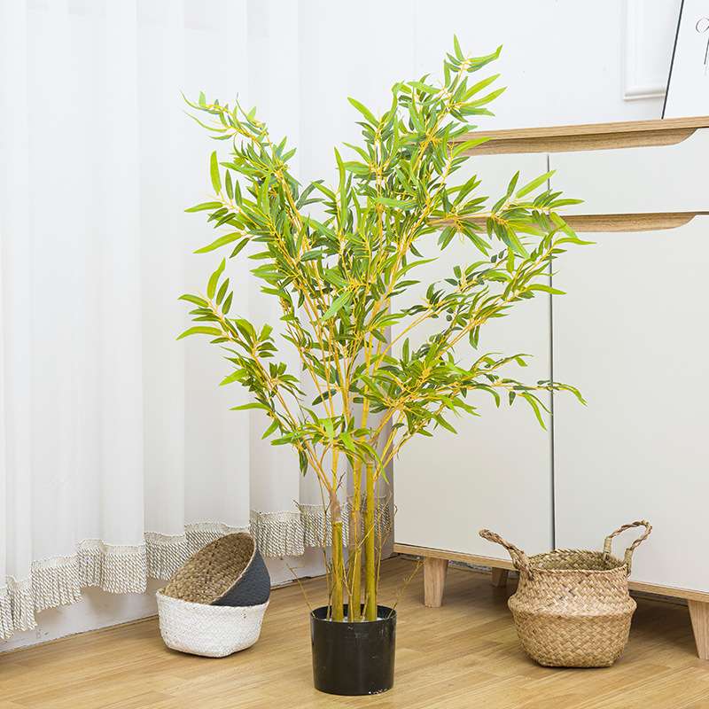 仿真竹子植物盆栽新中式大型景观毛竹假树装饰室内落地假竹子盆景