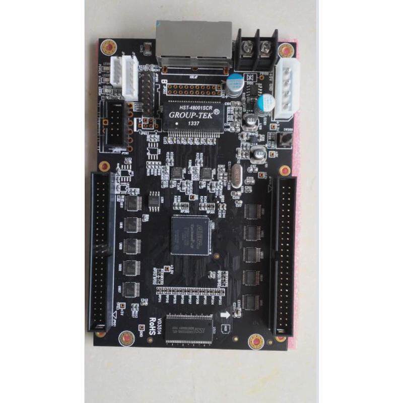 中庆接收卡ZQ-V8-RV01V82RV01单色双色全彩LED显示屏接收控制卡