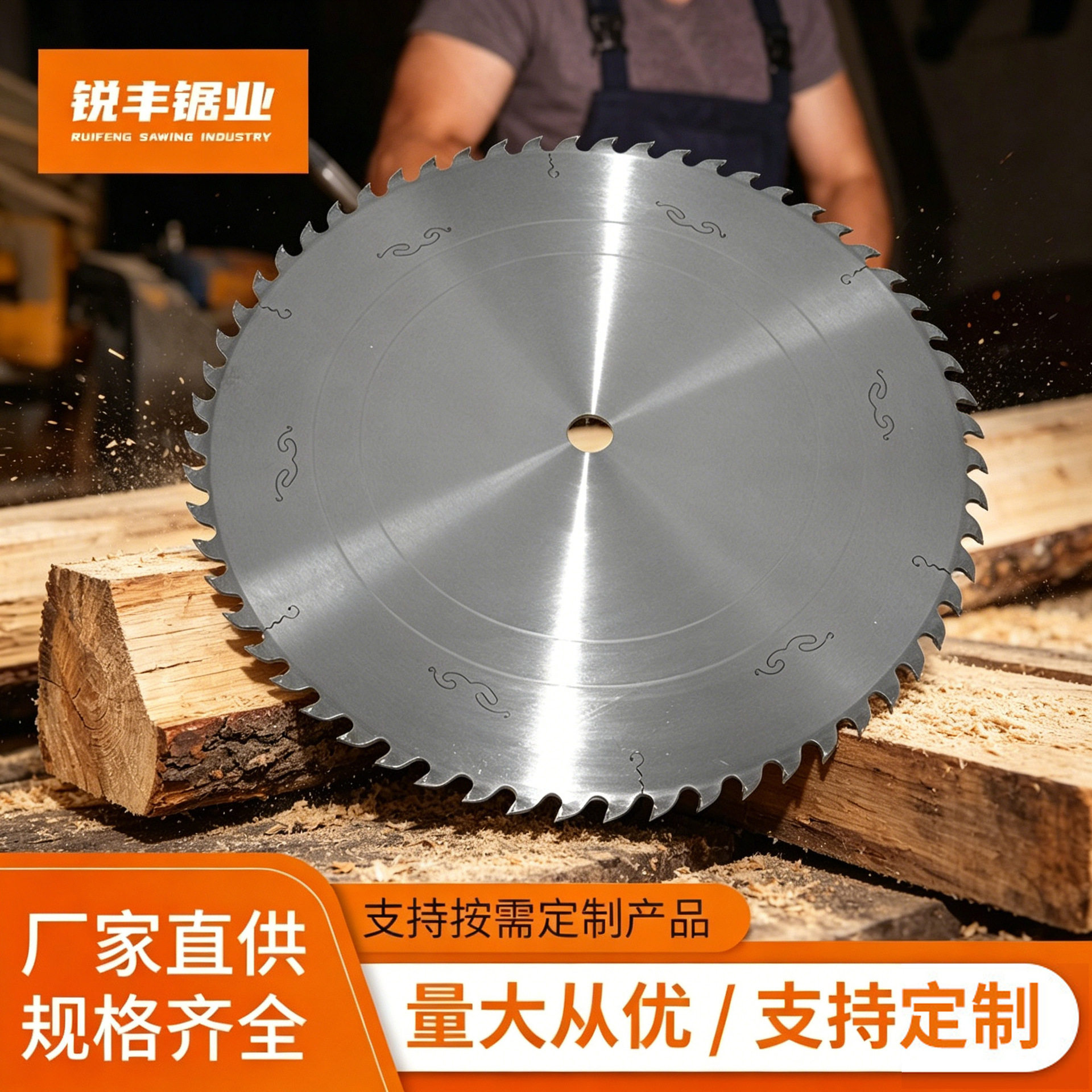 工业级硬质合金断木锯片木材切割锯片700mm60齿加厚锋利木工锯片