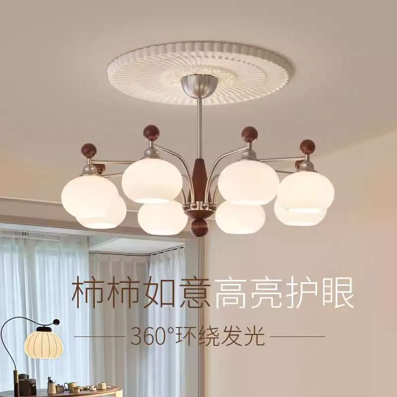 中古风客厅吊灯美式复古vintage2025新款大厅主灯具全屋套餐
