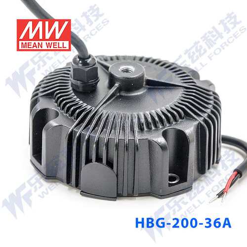 HBG-200-48A 196.8W28.8~48V4.1A输出圆形LED防水电源(恒流可调)