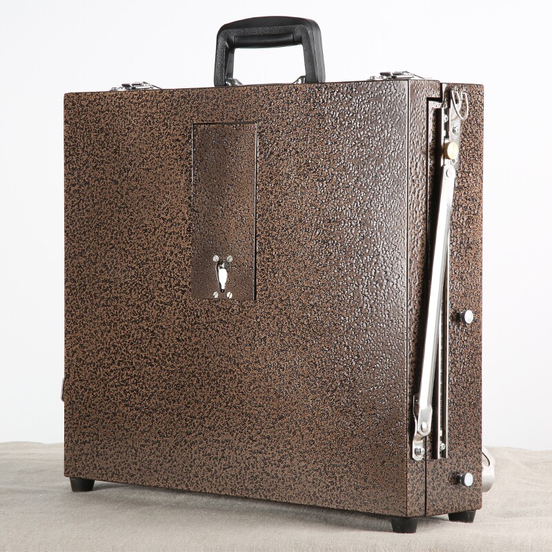 专业油画箱复古铝合金支架式折叠写生水彩便携手提多功能美术工具