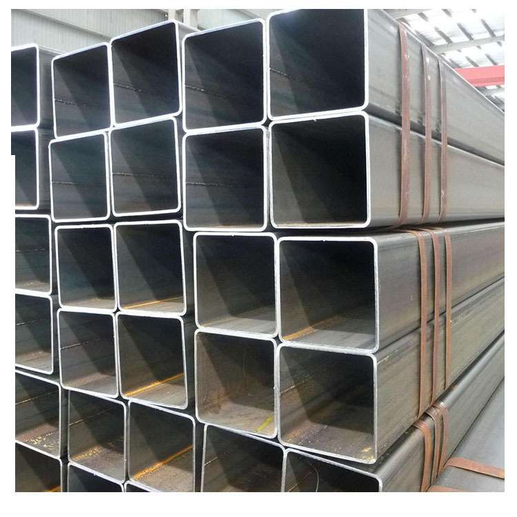 Q235B镀锌方矩管40*50*60*80扁通 黑矩管 黑方管 镀锌矩形管厂