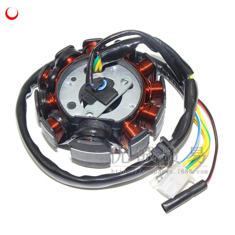 GY6125/150线圈11极全直流三相磁电机定子GY6发动机磁电机线圈