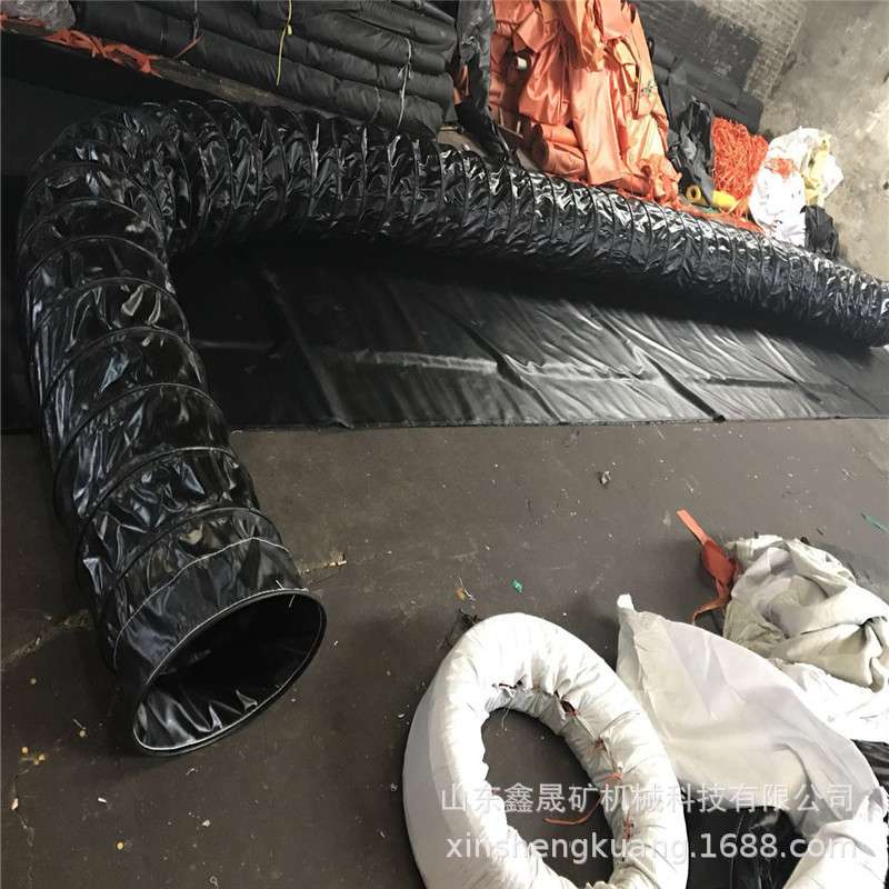 供应塑料涂覆布正压风筒防火阻燃不漏风隧道工程送风风筒厂家