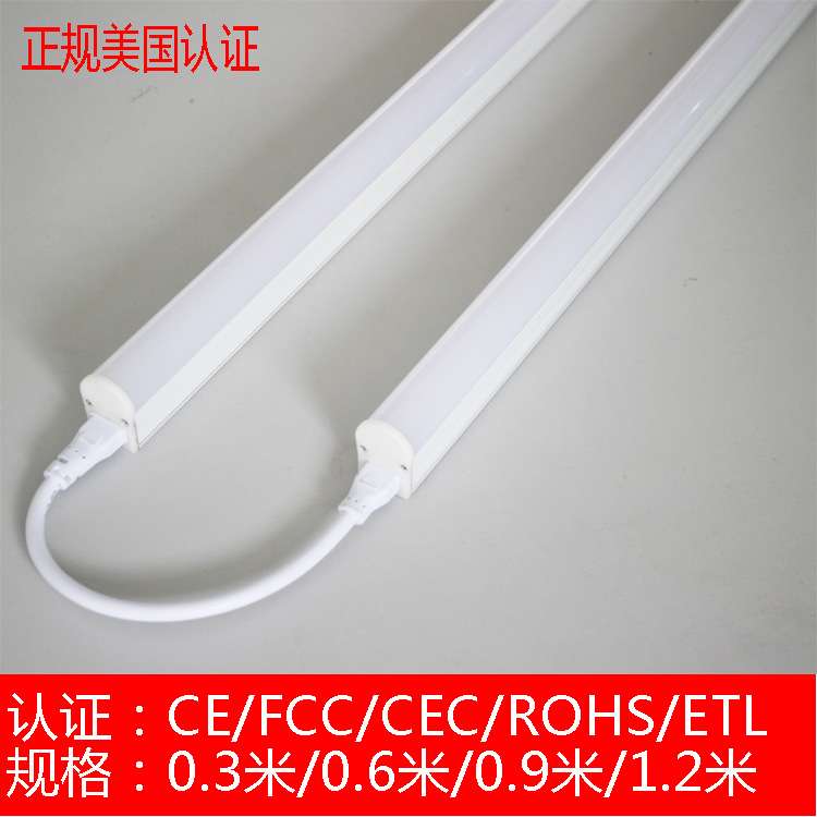无频闪课室照明AC110V220V美规酒店客房浴室镜子灯管3W4W8W9W10W