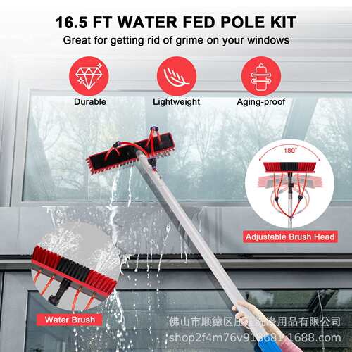 26-60 FT Solar Panel Cleaning Kit, Window Cleaning System