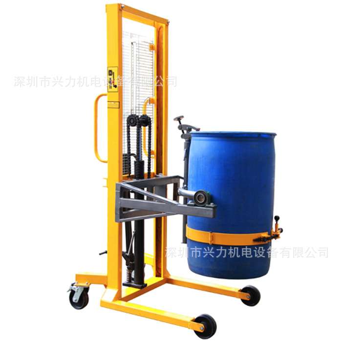 DA450(-1)手动油桶倒料堆高车DA400倒桶机 有带称和电动款翻转器