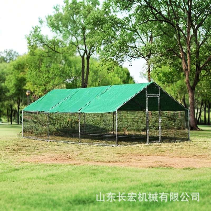 户外防雨棚鸡窝家禽鸡笼子鸭棚鸽舍家用散养钢管鸡舍大型养殖鸡棚
