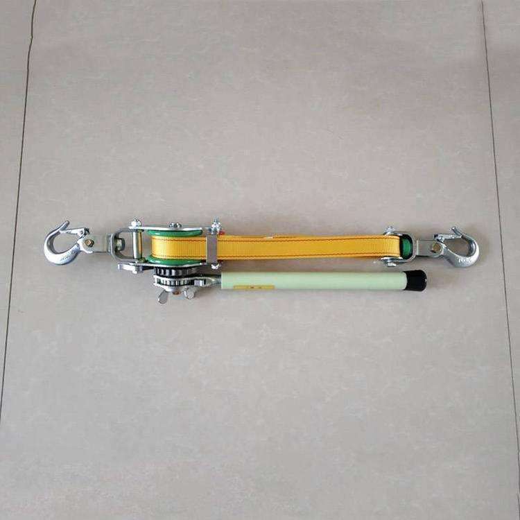 带电作业绝缘紧线器导线飞轮收紧器防跳线拉线器