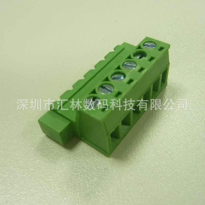 深圳汇林WF762-5.08mm法兰固定线线对接 插拔式接线端子