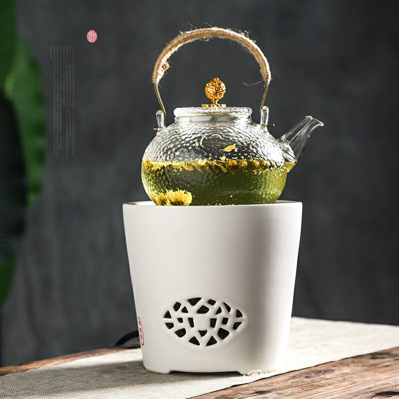 陶瓷白泥电陶炉煮茶陶炉煮水炉静音煮茶器茶炉潮州风炉烧水煮茶壶