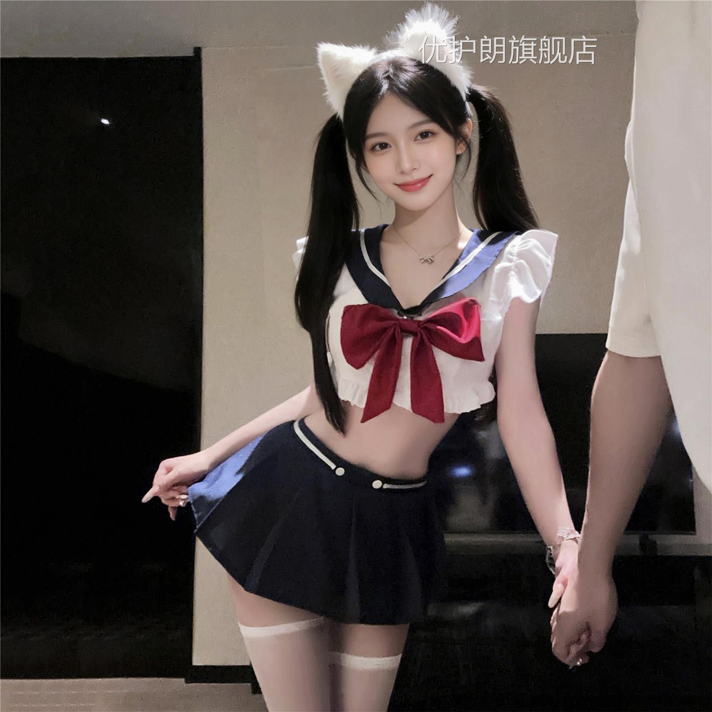 情趣内衣可爱纯欲学院风k制服202j6新款性感免穿脱大尺度水手qqny