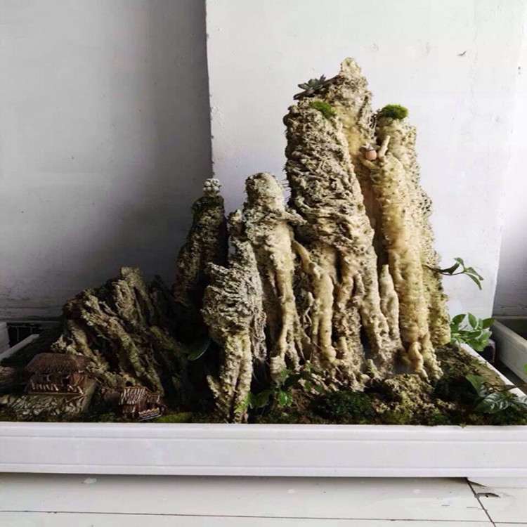 现货供应上水石 吸水石 室内盆景 屋外造景假山石 多孔景观石