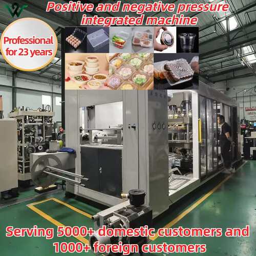 Positive and negative pressure blister machine