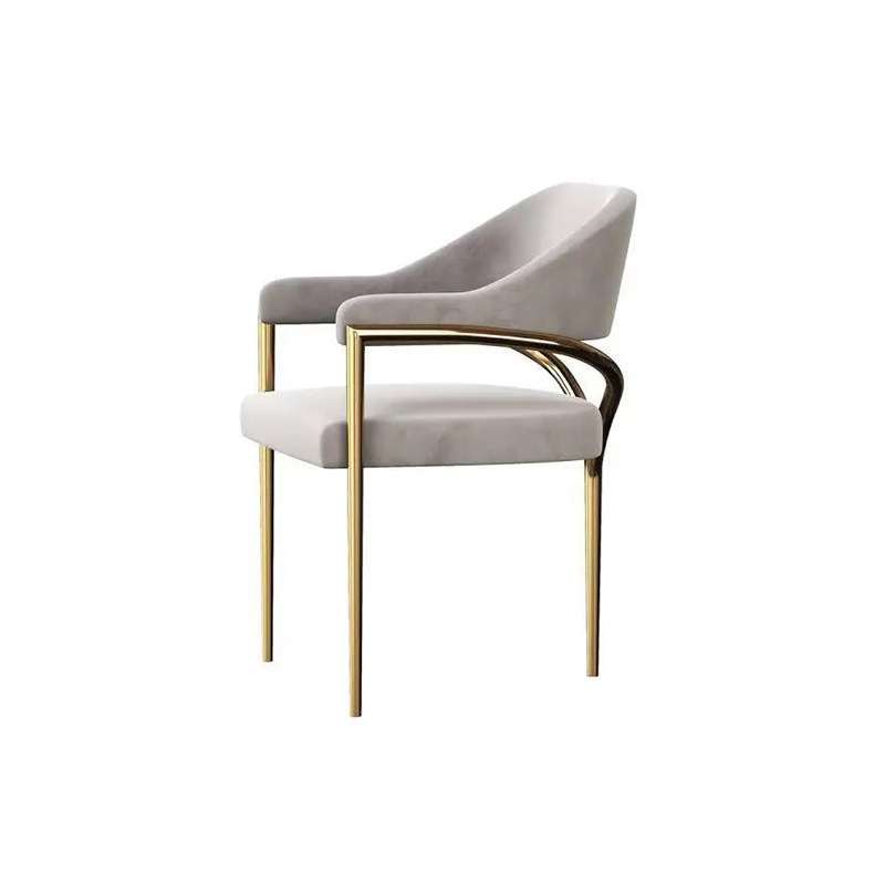 简约客厅不锈钢三脚餐椅金属书桌椅咖啡厅创意铁艺休闲椅子轻奢