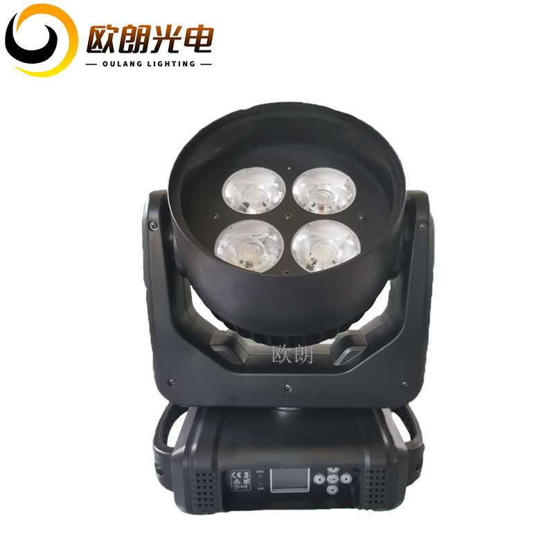 舞台灯LED四眼摇头面光灯婚庆COB面光摇头灯摄影灯背景补光灯