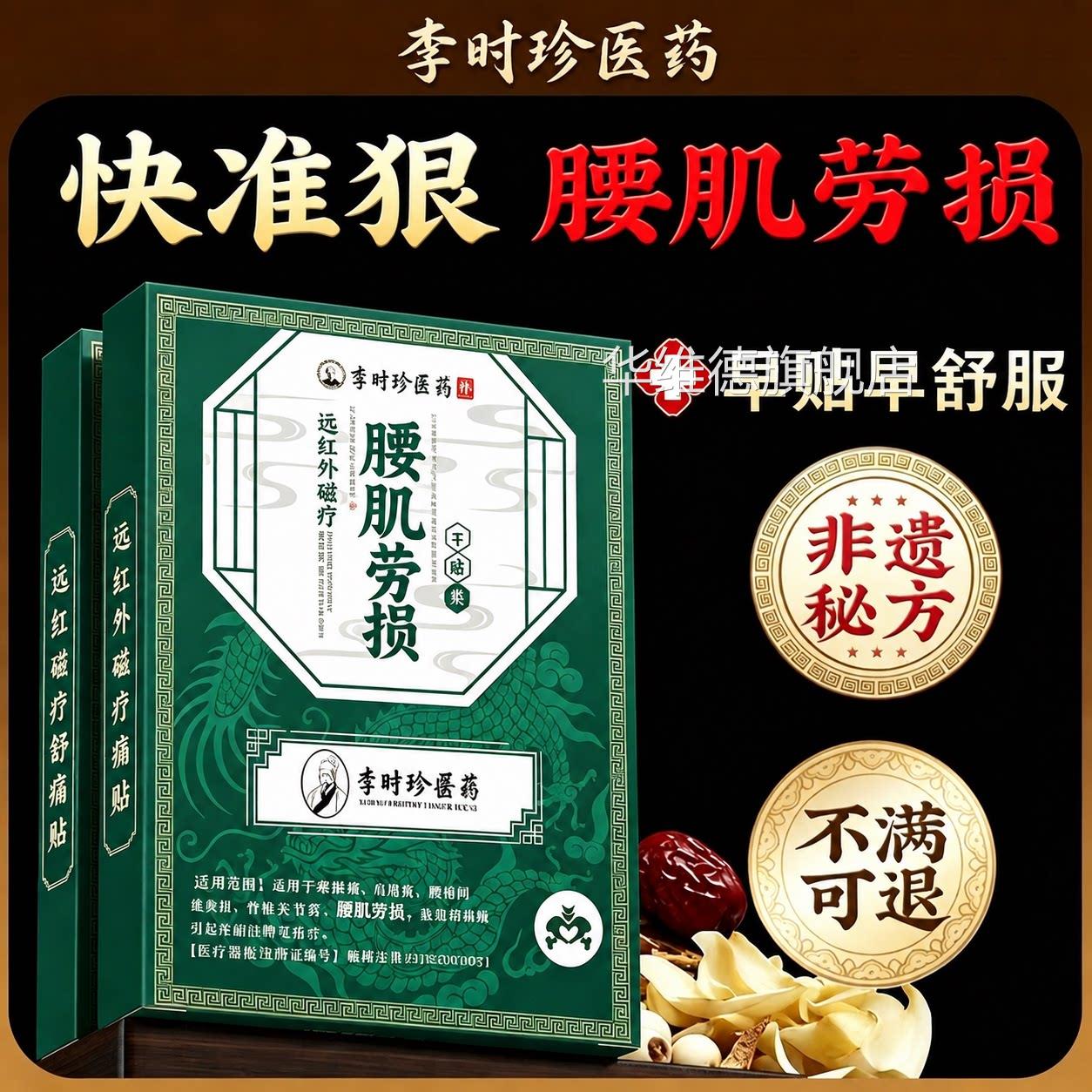 肌劳损专用膏贴腰痛腰贴膏缓解腰椎间盘突出腰痛贴膏腰肌劳损神器