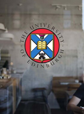Edin爱丁堡大学墙贴办公室玻璃贴纸装饰个性创意车贴咖啡店橱窗